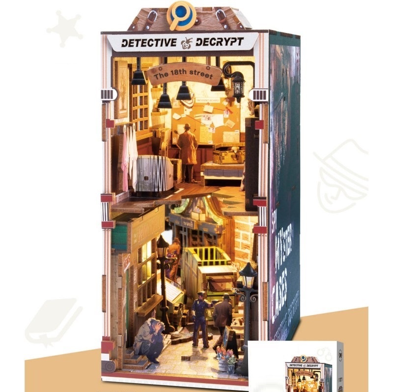 PlayfulMario\u0020BookNook\u0020Detective\u0020Decrypt\u0020met\u0020verlichting\u0020Modelbouw\u0020231\u0020Onderdelen