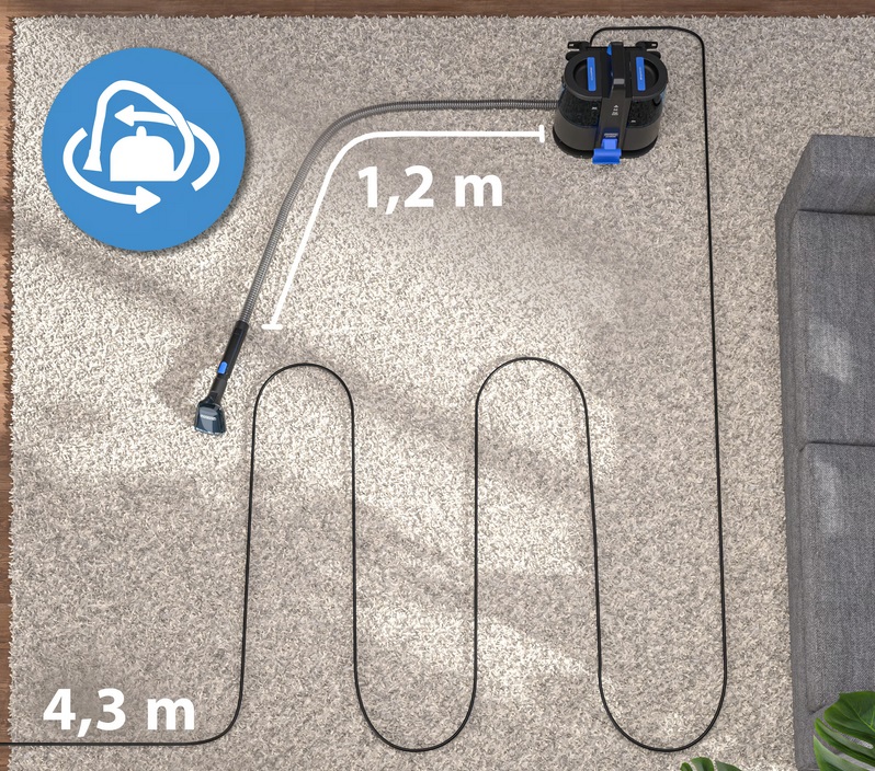 Tapijt\u0020Kleding\u0020Stofzuiger\u0020SC4000\u0020Zwart\u002FBlauw\u0020400\u0020Watt