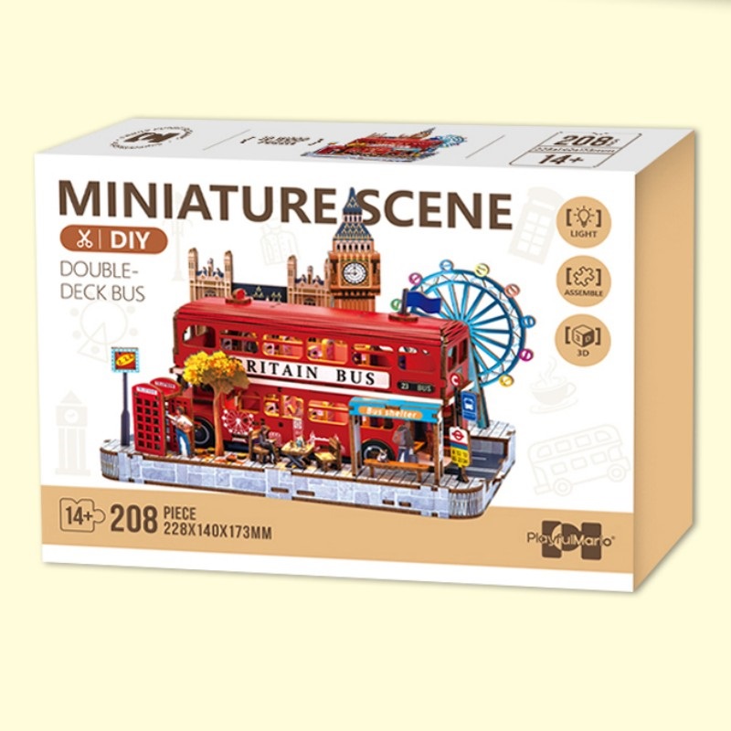 PlayfulMario\u0020London\u0020Dubbeldek\u0020Bus\u0020met\u0020verlichting\u0020207\u0020onderdelen\u0020Modelbouw