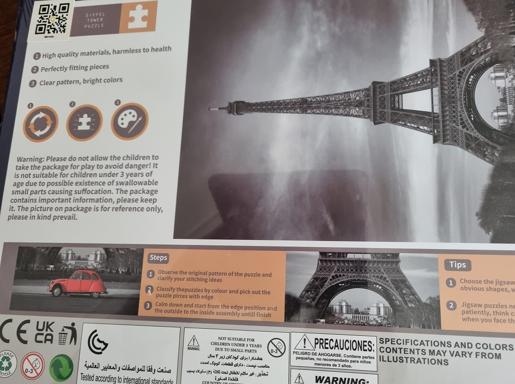 JigSaw\u0020Eiffeltoren\u00201500\u0020Stukjes\u0020Puzzel\u002060\u0020x\u002080\u0020cm\u0020Puzzle\u0020Vanaf\u002014\u002B