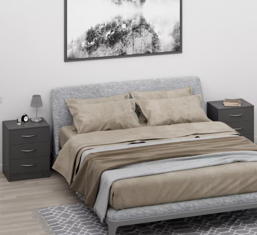 Ladenkast\u0020Nachtkastje\u0020Eloise\u0020Antraciet\u002054x39x28cm Ladenkast\u0020Nachtkastje\u0020Eloise\u0020Antraciet\u002054x39x28cm