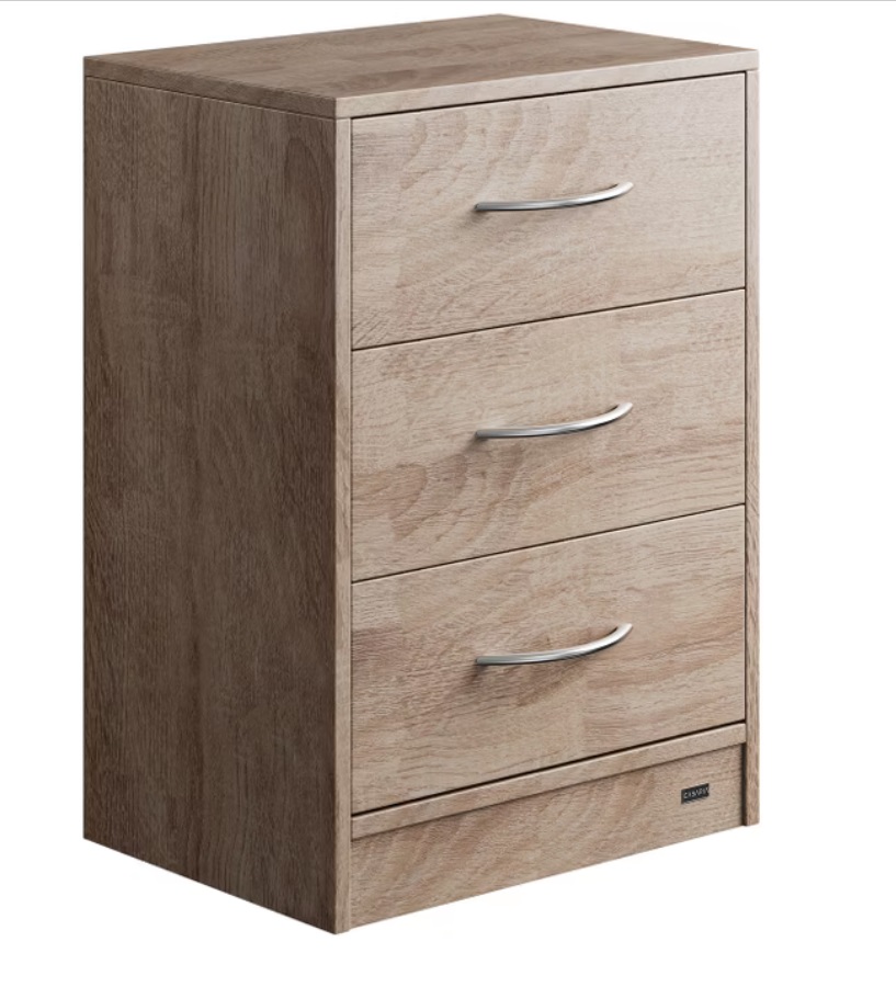 Ladenkast\u0020Nachtkastje\u0020Eloise\u0020Eiken\u0020kleur\u002054x39x28cm