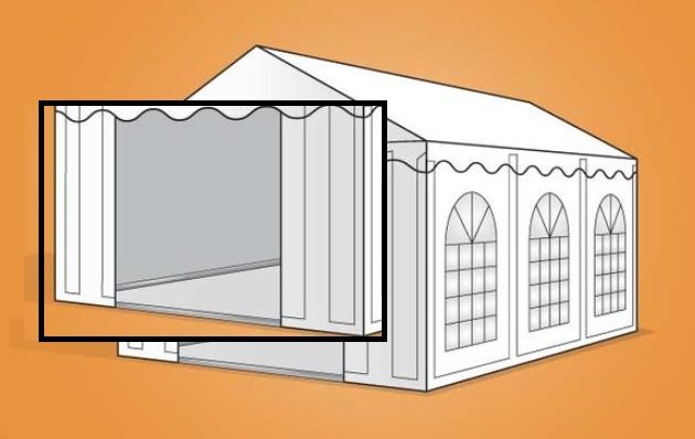 Eindwand\u0020PVC\u0020met\u0020deuringang\u00203\u0020mtr\u0020breed\u0020BEIGE