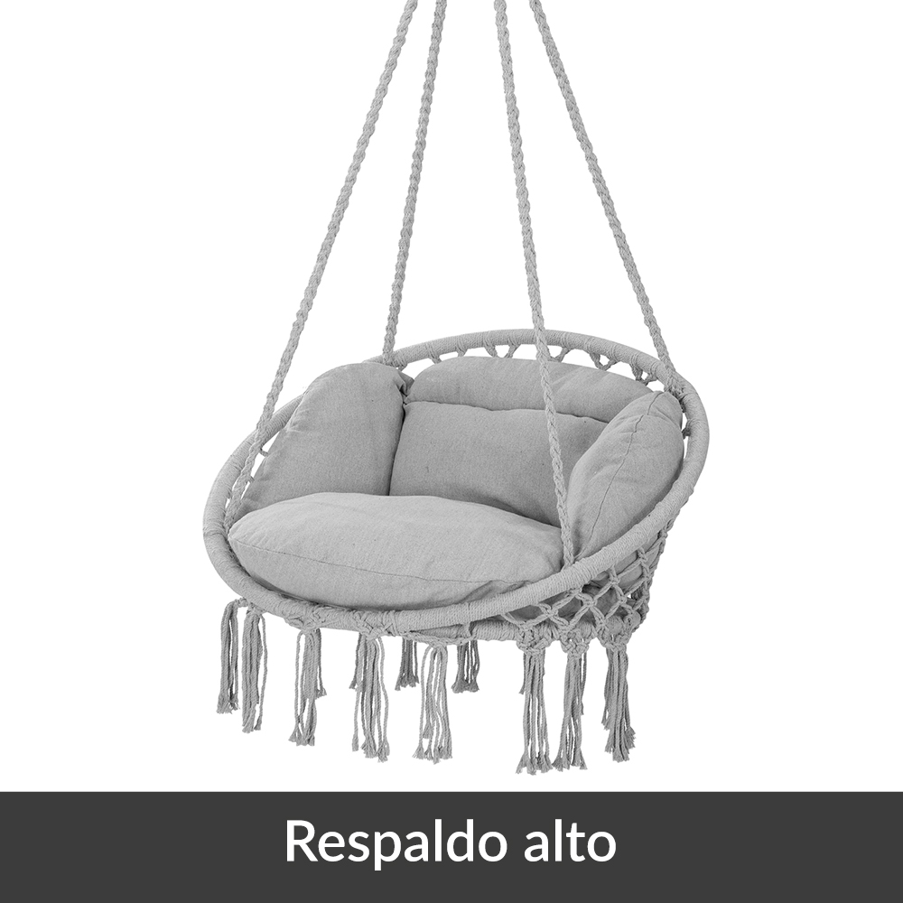Hangstoel\u0020Lichtgrijs\u002080x60x140cm Hangstoel\u0020Lichtgrijs\u002080x60x140cm