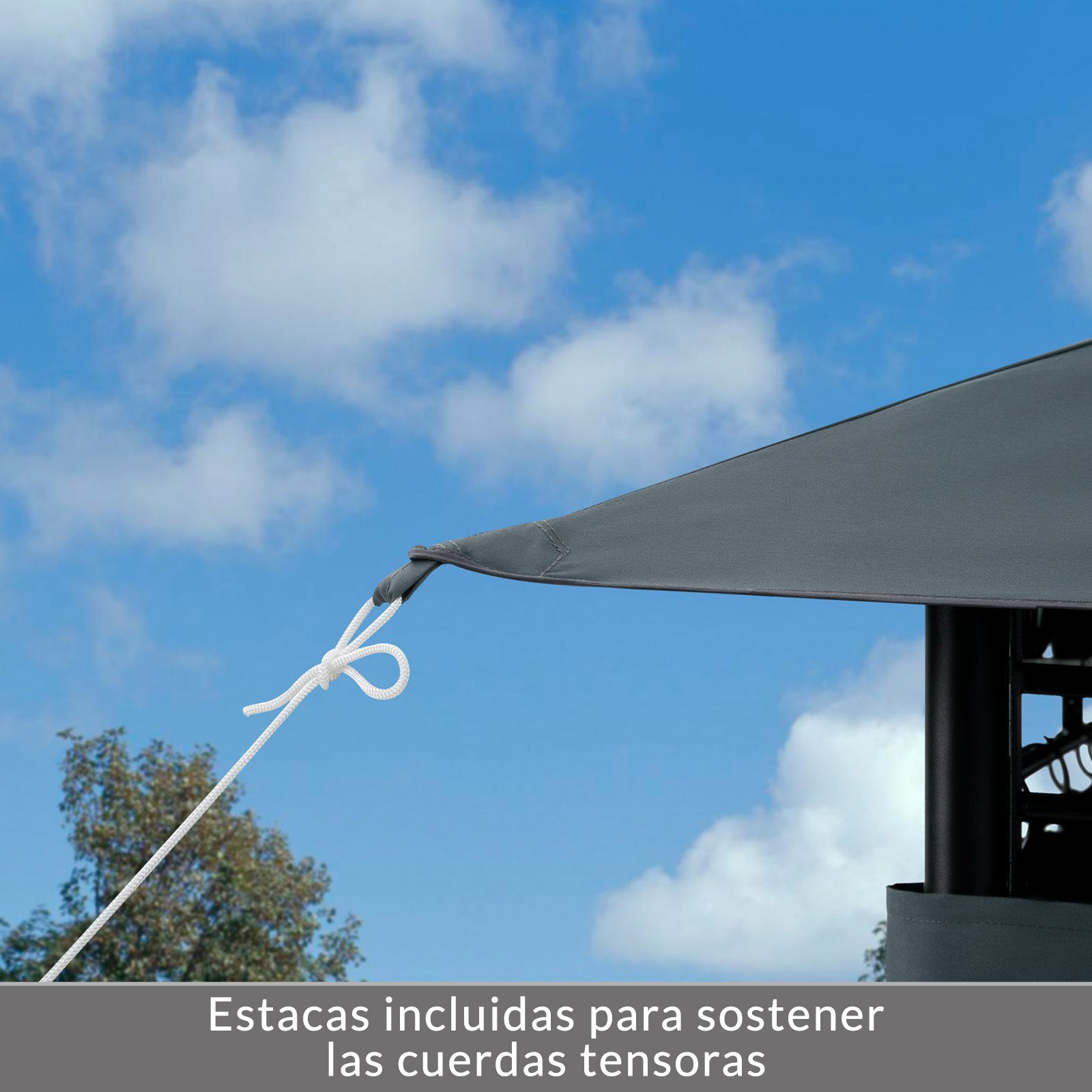 Paviljoen\u0020Topaz\u0020Antraciet\u00203x4m\u0020UV\u002Dbescherming\u002050\u002B
