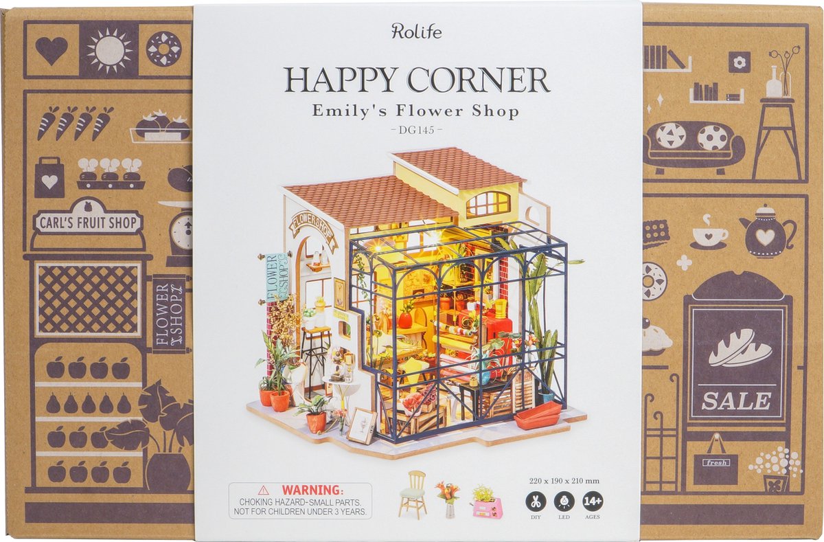 Robotime\u0020Emily\u0027s\u0020Flower\u0020Shop\u0020DIY\u0020Miniatuur\u0020Knutselen Robotime\u0020Emily\u0027s\u0020Flower\u0020Shop\u0020DIY\u0020Miniatuur\u0020Knutselen