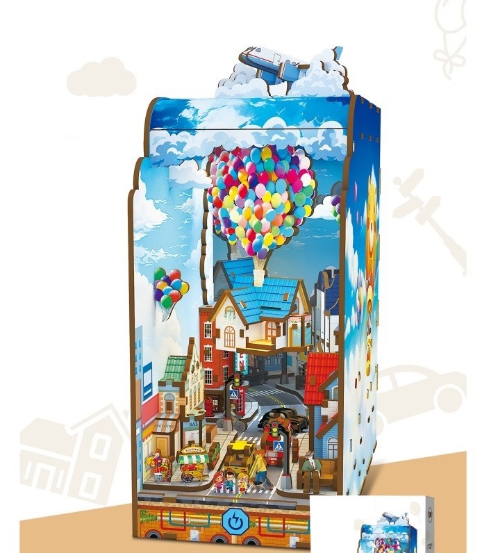 PlayfulMario\u0020BookNook\u0020Mobile\u0020Flying\u0020House\u0020met\u0020verlichting\u0020Modelbouw\u0020203\u0020Onderdelen