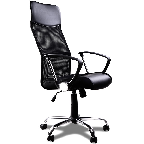 Bureaustoel\u0020met\u0020gaasnet\u0020in\u0020zwart