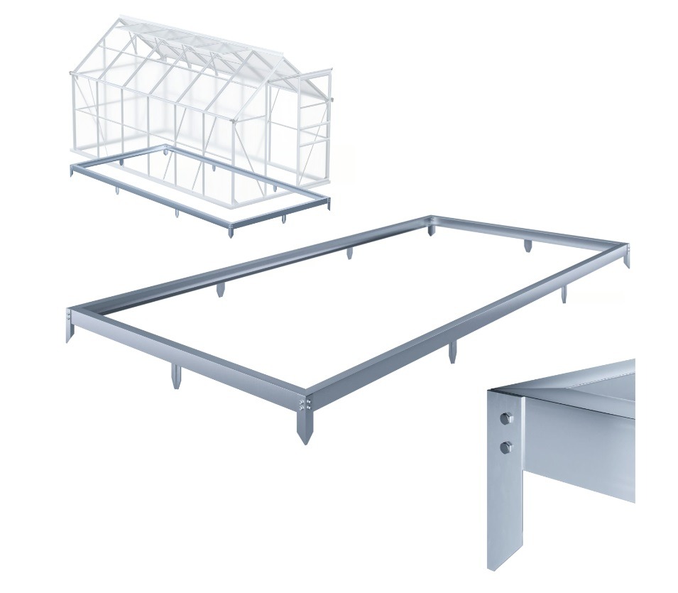 Stalen\u0020fundering\u0020voor\u0020broeikas\u0020380x190x12cm\u0020gegalvaniseerd Stalen\u0020fundering\u0020voor\u0020broeikas\u0020380x190x12cm\u0020gegalvaniseerd