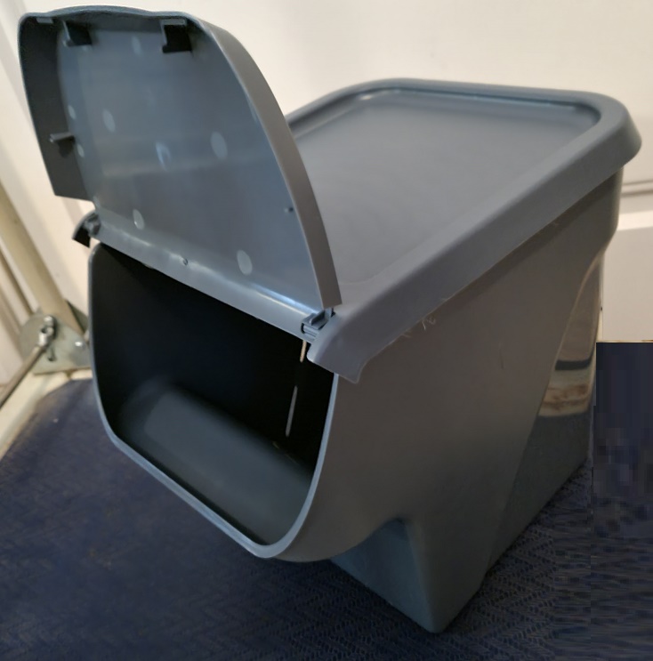 Aardappelbak\u0020\u002D\u0020Vegetable\u0020Box\u0020\u002D\u0020Voorraaddoos\u0020\u002D\u0020met\u0020voorklep\u0020\u002D\u0020stapelbaar\u0020\u002D\u0020Grijs