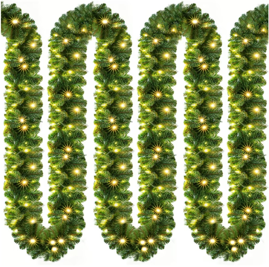 Kerstguirlande\u0020,\u0020slinger,\u0020kerstslinger\u00205mtr\u002080xLED\u0020\u002Din\u002Foutdoor\u0020inclusief\u0020versiering\u0020met\u0020afstandsbediening