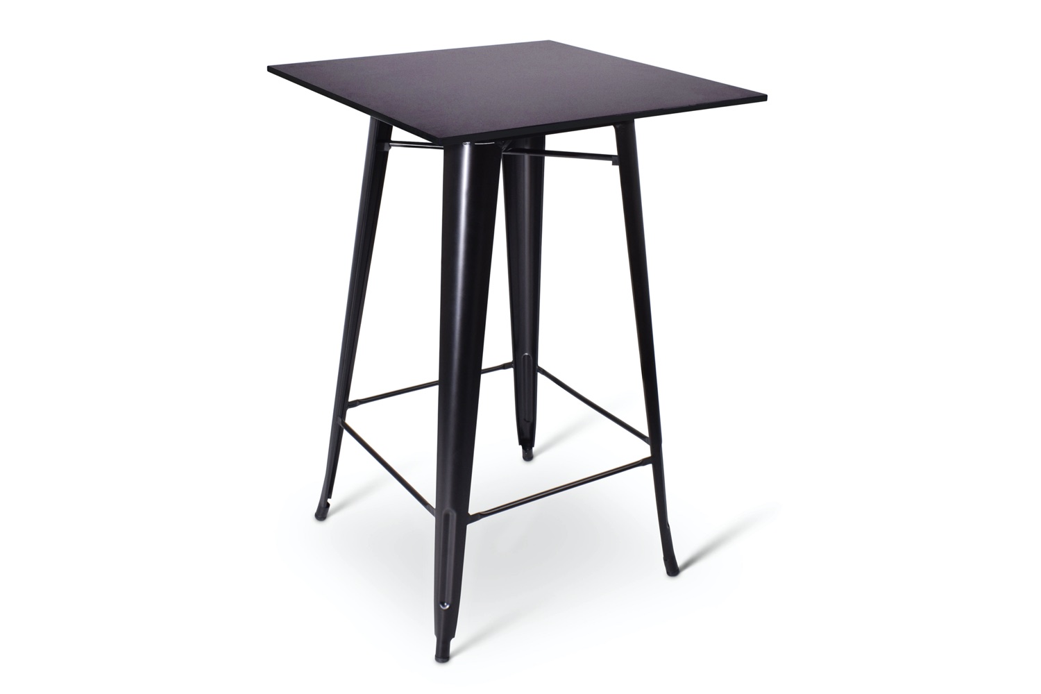 Statafel\u0020Hamburg\u0020stapelbaar\u0020\u002D\u0020Metalen\u0020Zwart\u0020\u002D\u0020afm.\u002070x70cm\u0020