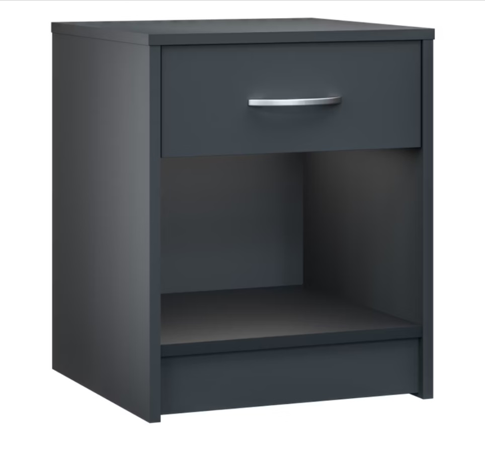 Nachtkastje\u0020Hamburg\u0020Antraciet\u002050x40x35cm\u0020 Nachtkastje\u0020Hamburg\u0020Antraciet\u002050x40x35cm\u0020