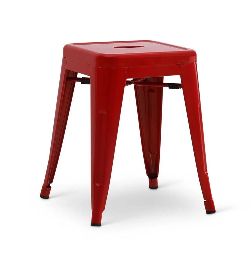 Stapelkruk\u0020Hamburg\u0020metalen\u0020kruk\u0020Rood