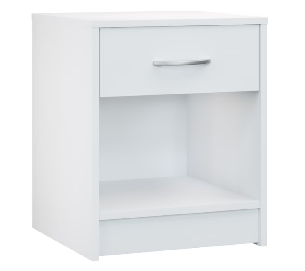 Nachtkastje\u0020Hamburg\u0020Wit\u002050x40x35cm\u0020