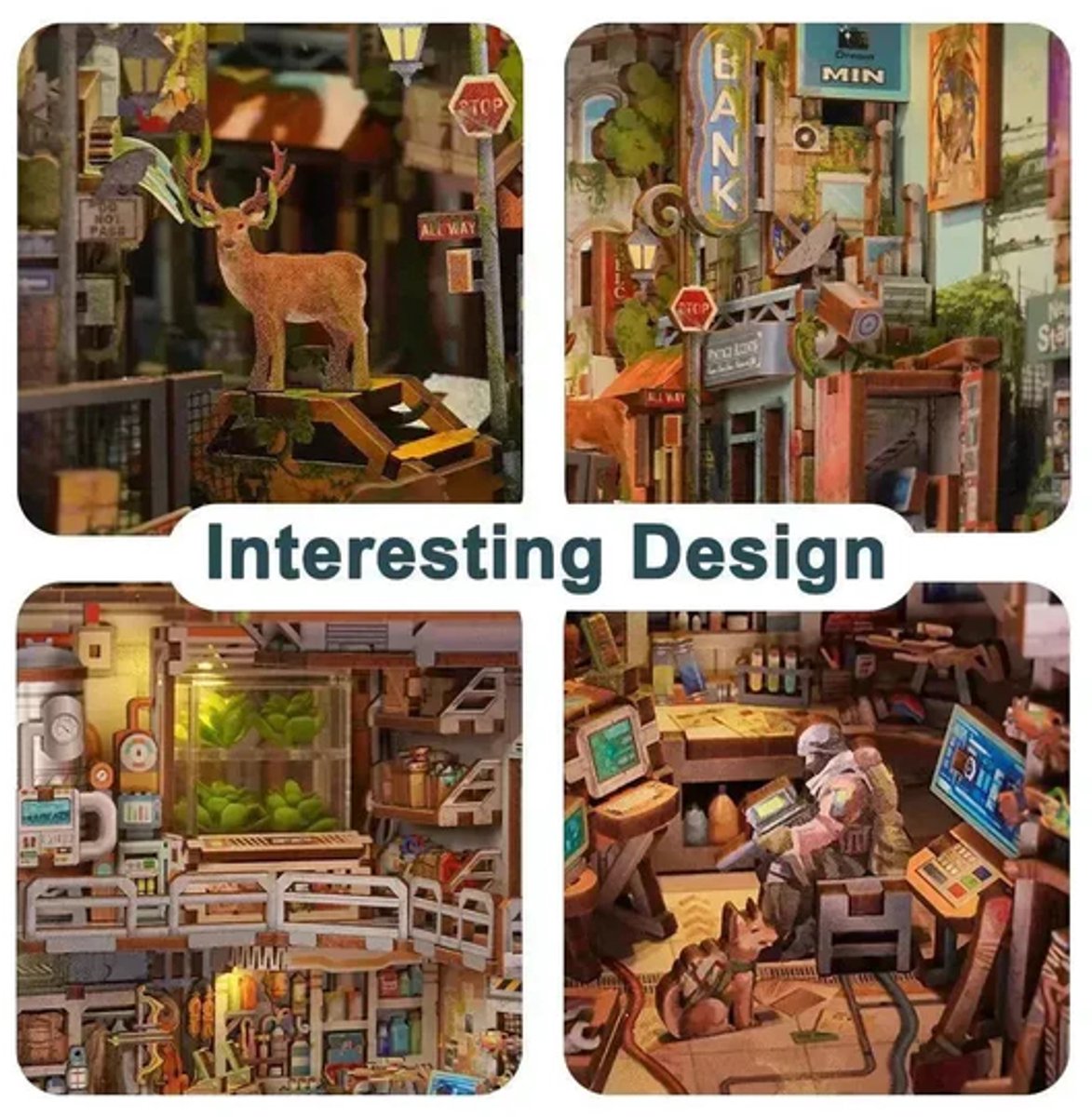 Tone\u002Dcheer\u0020BookNook\u0020Haven\u0020Zero\u0020DIY\u0020Modelbouw\u0020Knutselen