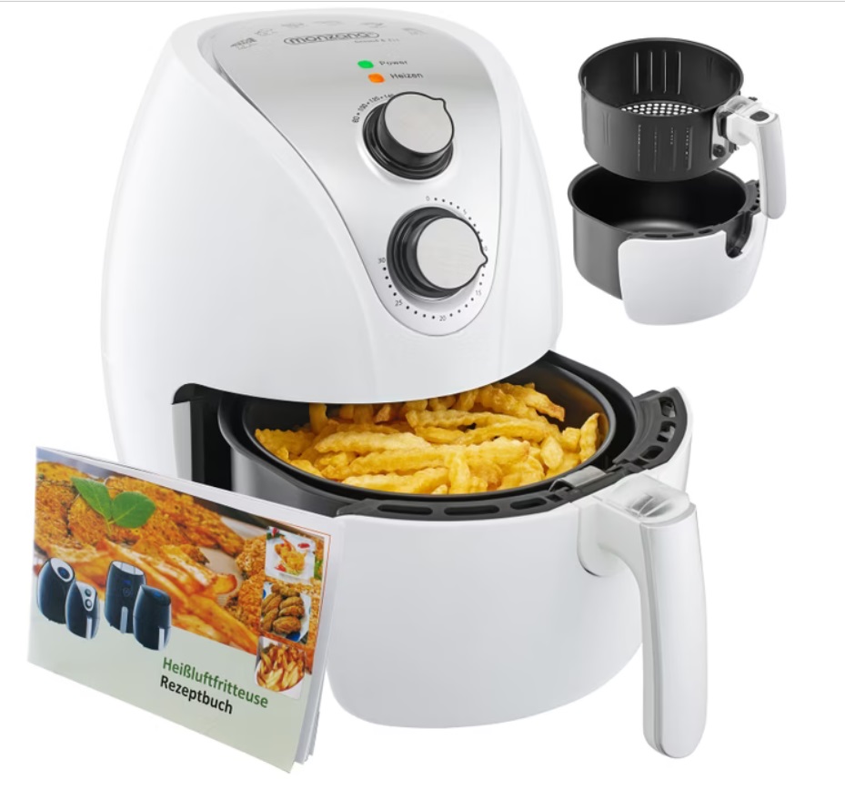 Heteluchtfriteuse\u00209\u002Din\u002D1\u0020Wit\u0020incl\u0020receptenboekje\u00201500W
