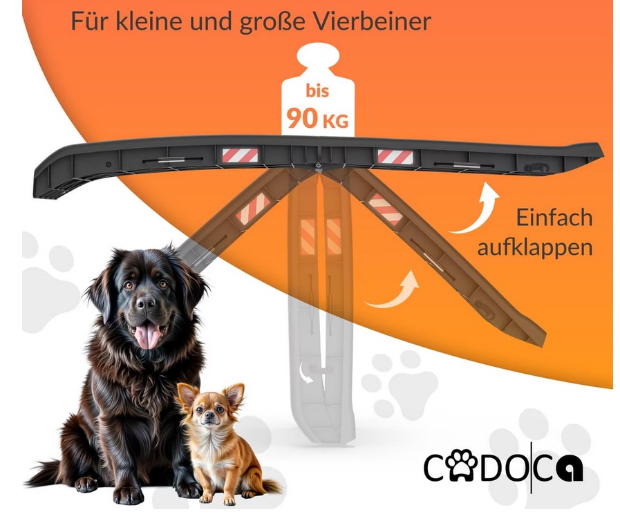 Hondenhelling\u0020auto\u0020Zwart\u0020156x40x16cm\u0020opvouwbaar