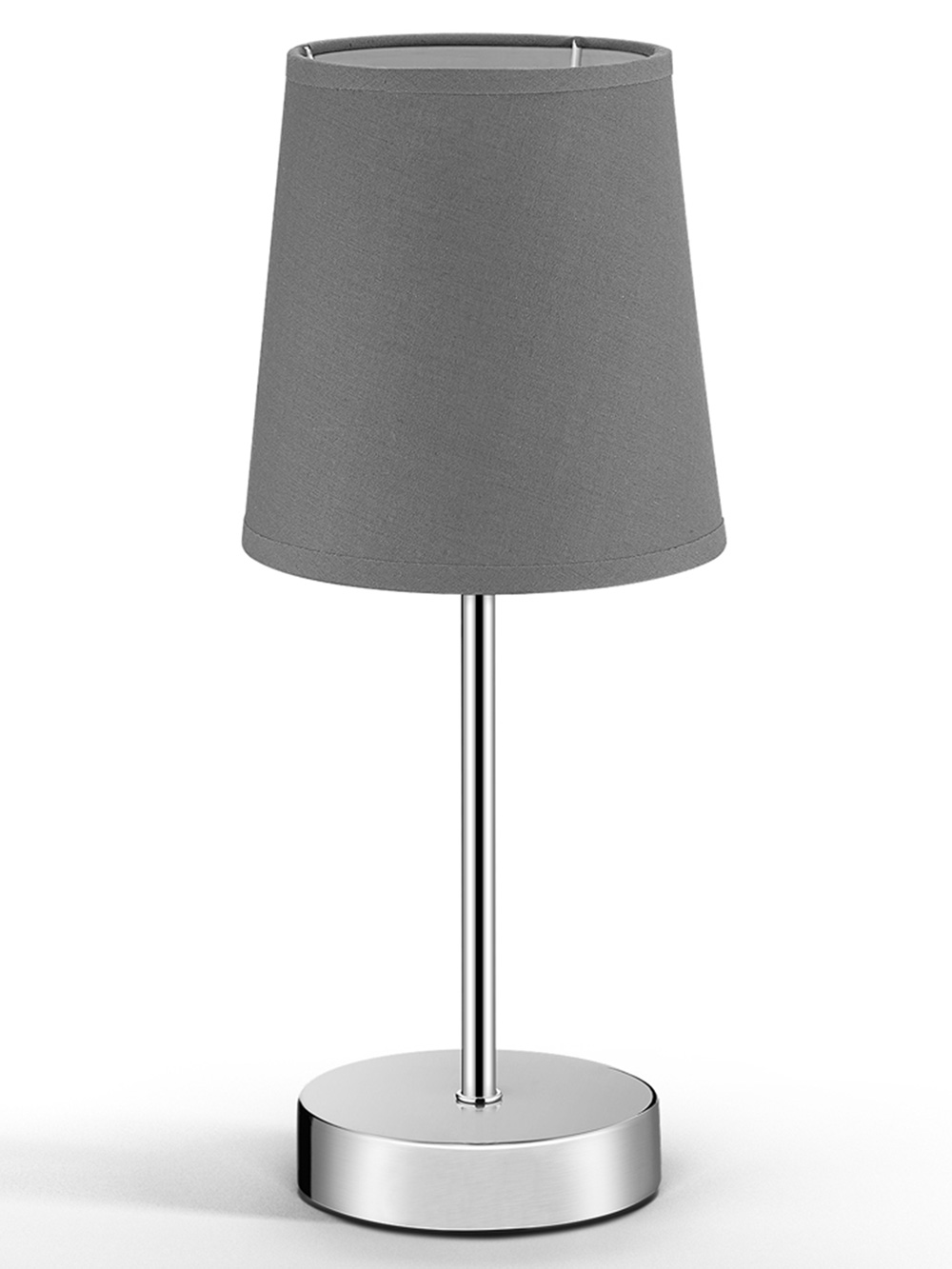Tafellamp\u0020Grijs\u0020RVS\u002032x10x10cm\u0020E14