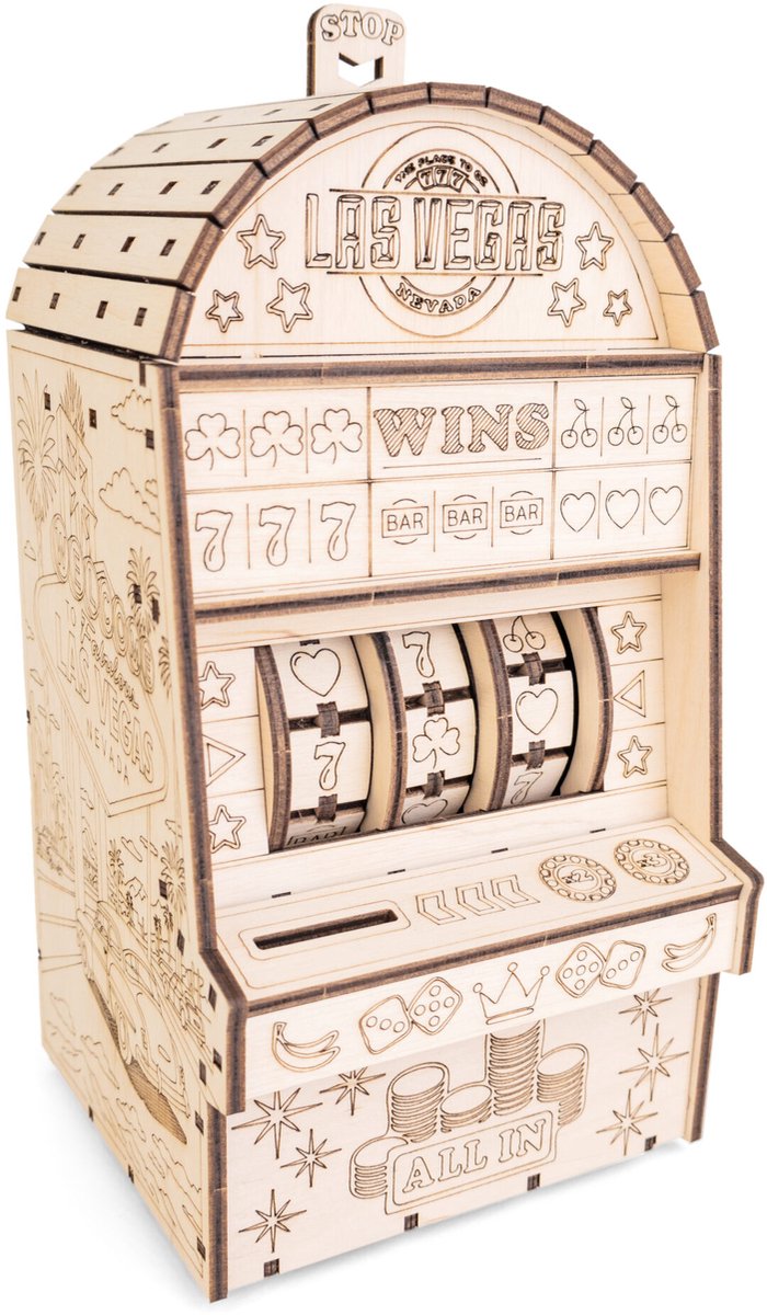 Eco\u0020Wood\u0020Art\u0020One\u002DArmed\u0020Bandit\u00203D\u0020Mechanische\u0020Jackpot\u0020Modelbouw