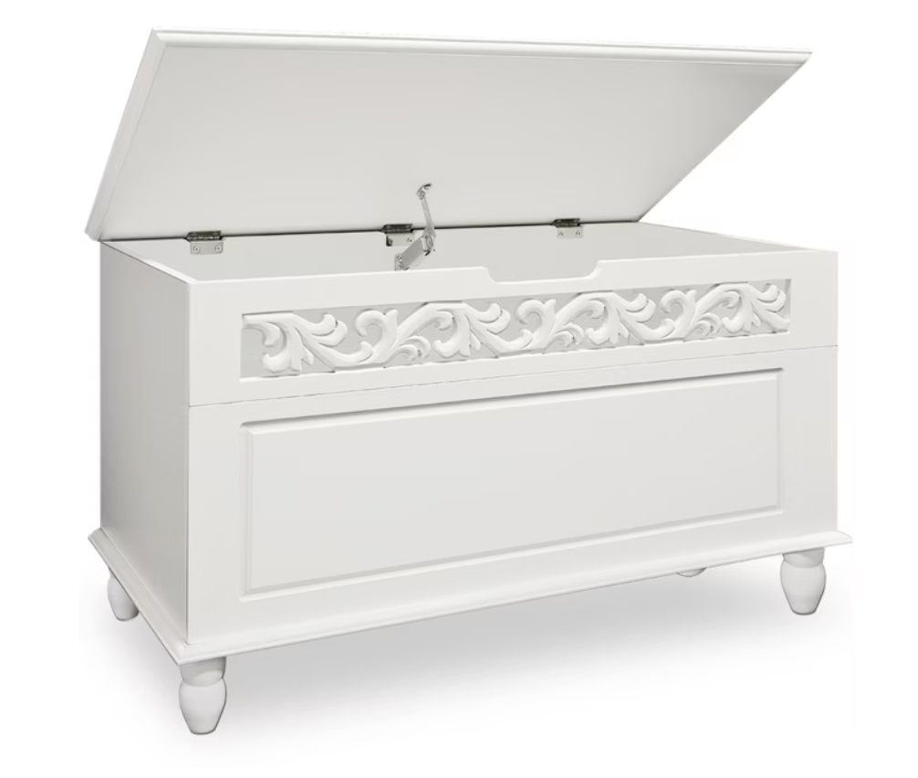 Houten\u0020Opbergkist\u0020Jersey\u0020in\u0020Wit\u002080x40x48cm