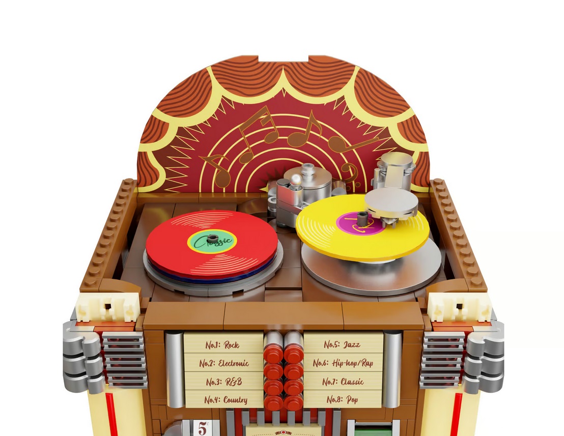 PANTASY\u0020Retro\u0020Jukebox\u0020bouwset\u0020met\u0020geluid\u0020en\u0020verlichting\u0020\u002D\u00201273\u0020onderdelen