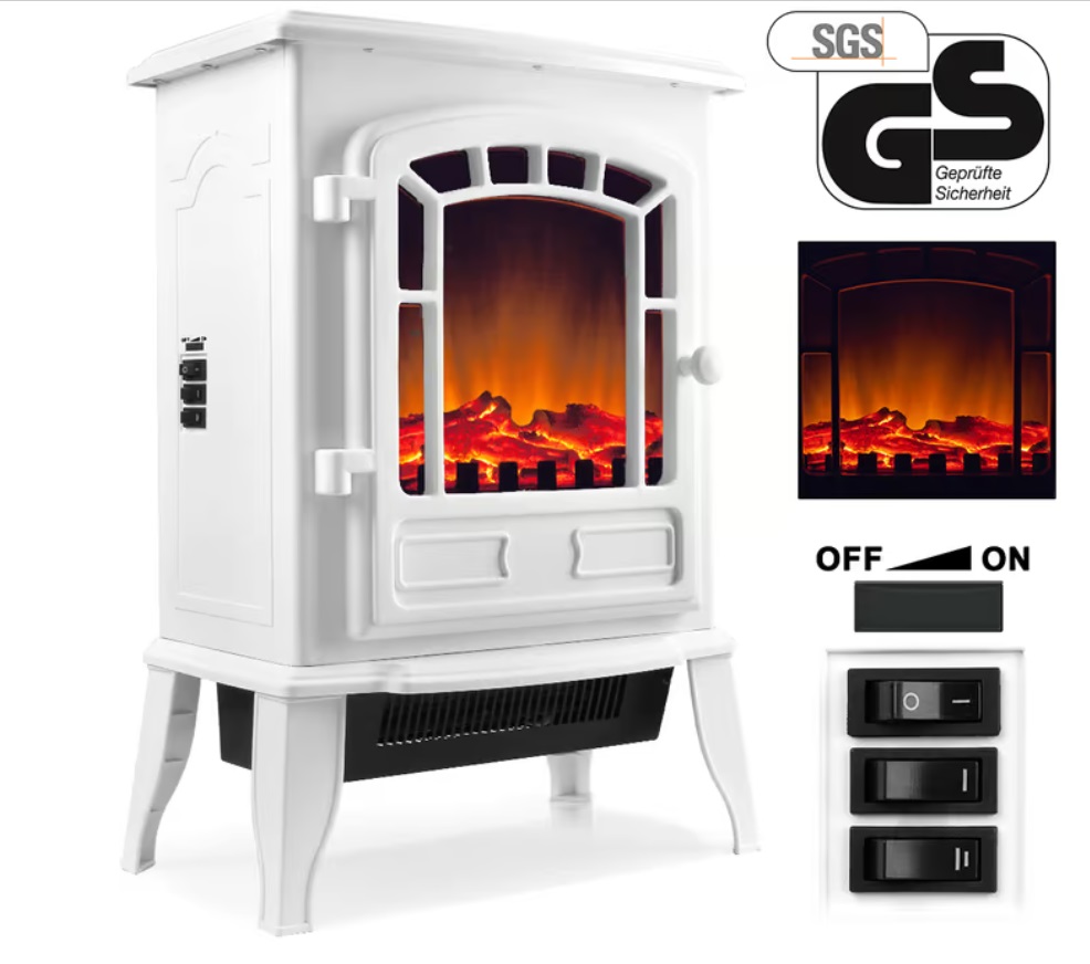Elektrische\u0020haard\u0020Torino\u0020met\u0020open\u0020haard\u0020vlameffect\u00202000W\u0020wit
