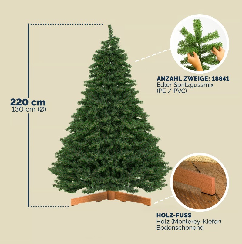 Kunstkerstboom\u0020Premium\u0020220cm Kunstkerstboom\u0020Premium\u0020220cm