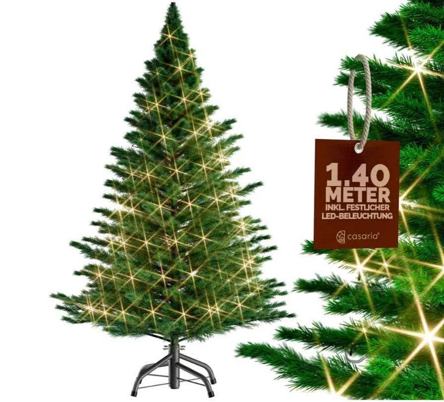 Kunstkerstboom\u0020140cm\u0020met\u0020Verlichting