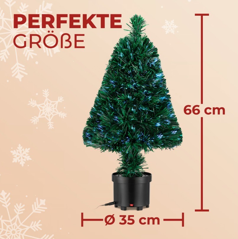 Kunstkerstboom\u002066cm\u0020glasvezel