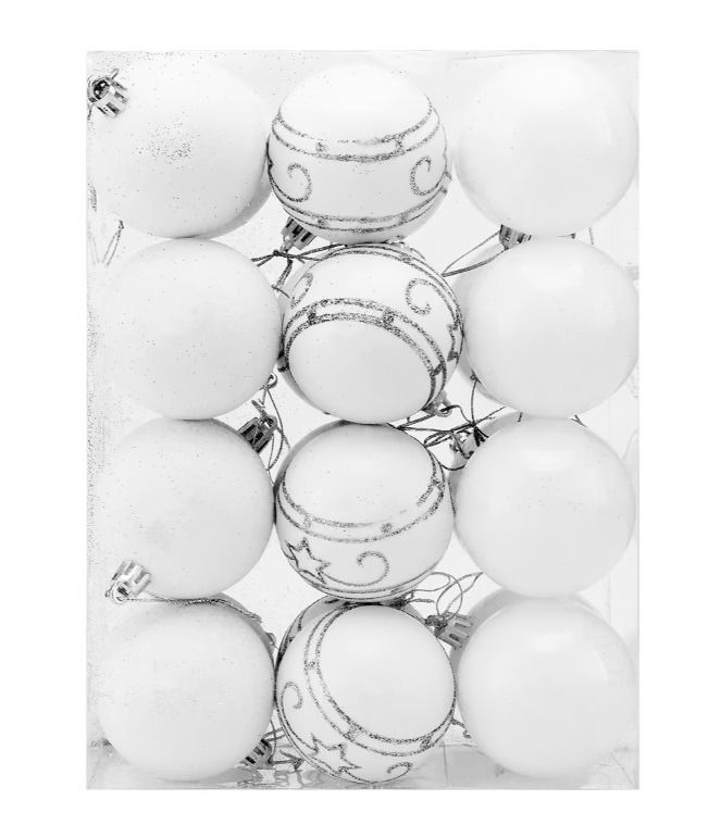 Kerstballen\u0020Wit\u002024\u002Ddelig