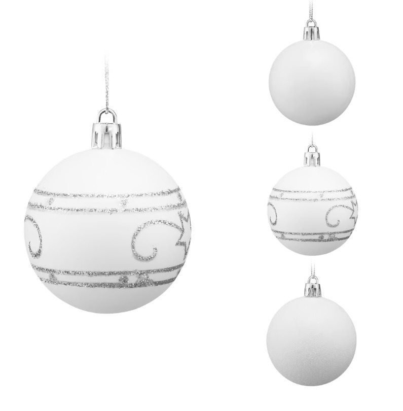 Kerstballen\u0020Wit\u002024\u002Ddelig