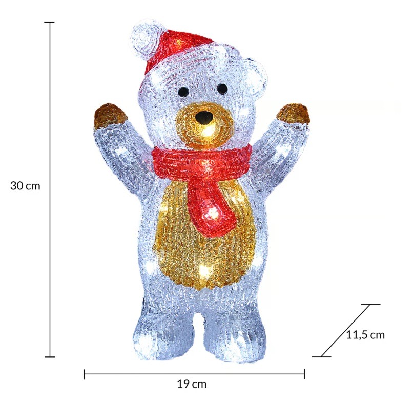 Kerstversiering\u0020Kerstfiguren\u0020LED\u0020Acryl\u0020Teddy\u0020Staand Kerstversiering\u0020Kerstfiguren\u0020LED\u0020Acryl\u0020Teddy\u0020Staand