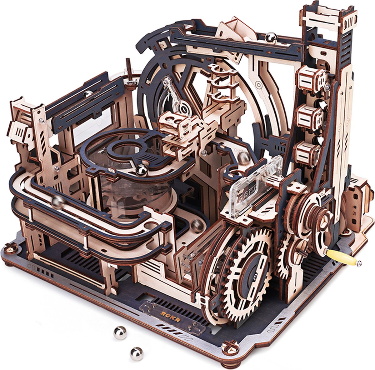 Robotime\u0020Marble\u0020Knikkerbaan\u0020Spaceport\u0020DIY\u0020Modelbouw\u0020Knutselen