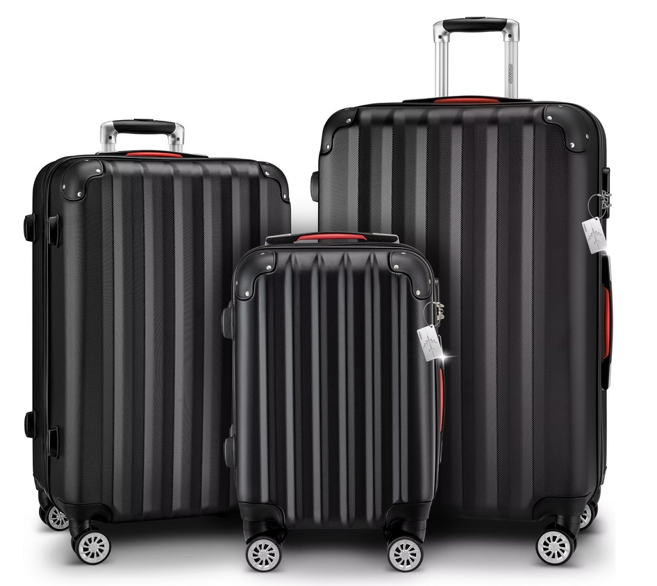 Reiskoffers\u0020Zwart\u00203\u002Ddelig\u0020ABS\u0020met\u0020gratis\u0020accessoires\u0020