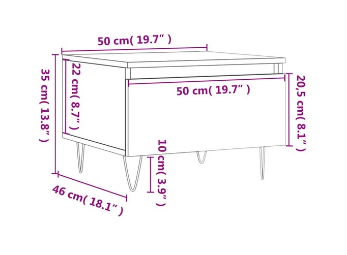 Salontafel\u0020zwart\u002050x46x35\u0020cm\u0020samengesteld\u0020hout Salontafel\u0020zwart\u002050x46x35\u0020cm\u0020samengesteld\u0020hout