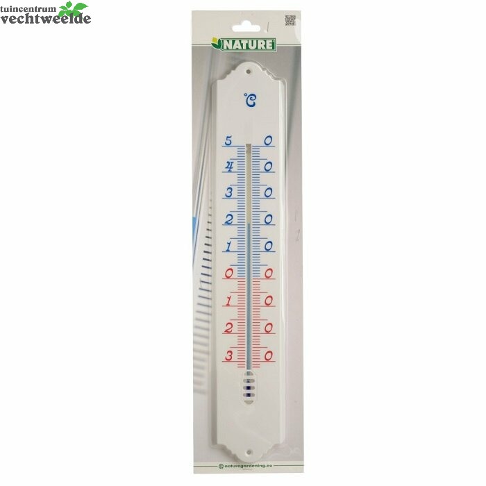 Kunststof\u0020Muurthermometer\u002049.5\u0020cm\u0020Wit\u0020voor\u0020Binnen\u0020en\u0020Buiten