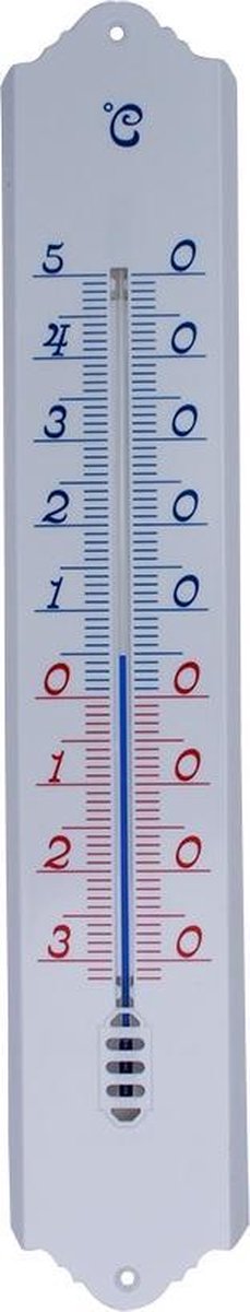 Kunststof\u0020Muurthermometer\u002049.5\u0020cm\u0020Wit\u0020voor\u0020Binnen\u0020en\u0020Buiten