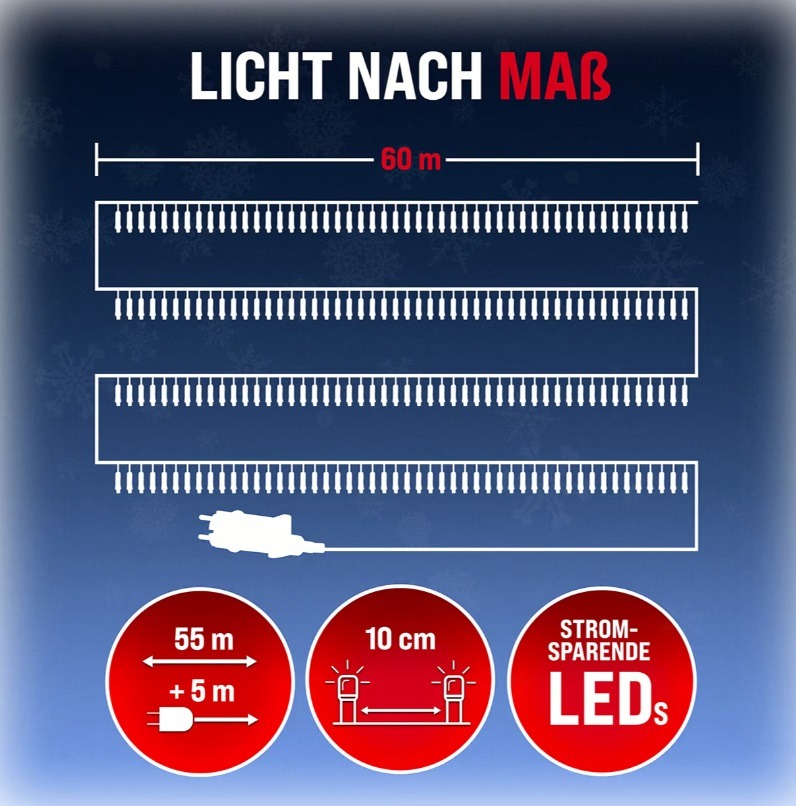 Kerstverlichting\u0020Warmwit\u002060m