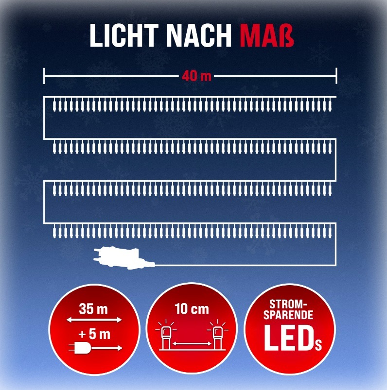 Kerstverlichting\u0020Koud\u0020Wit\u002040m