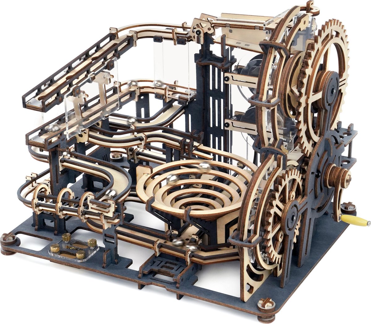 Robotime\u0020Marble\u0020Night\u0020City\u0020Houten\u0020Rad\u0020Knikkerbaan\u0020DIY\u0020Knutselen