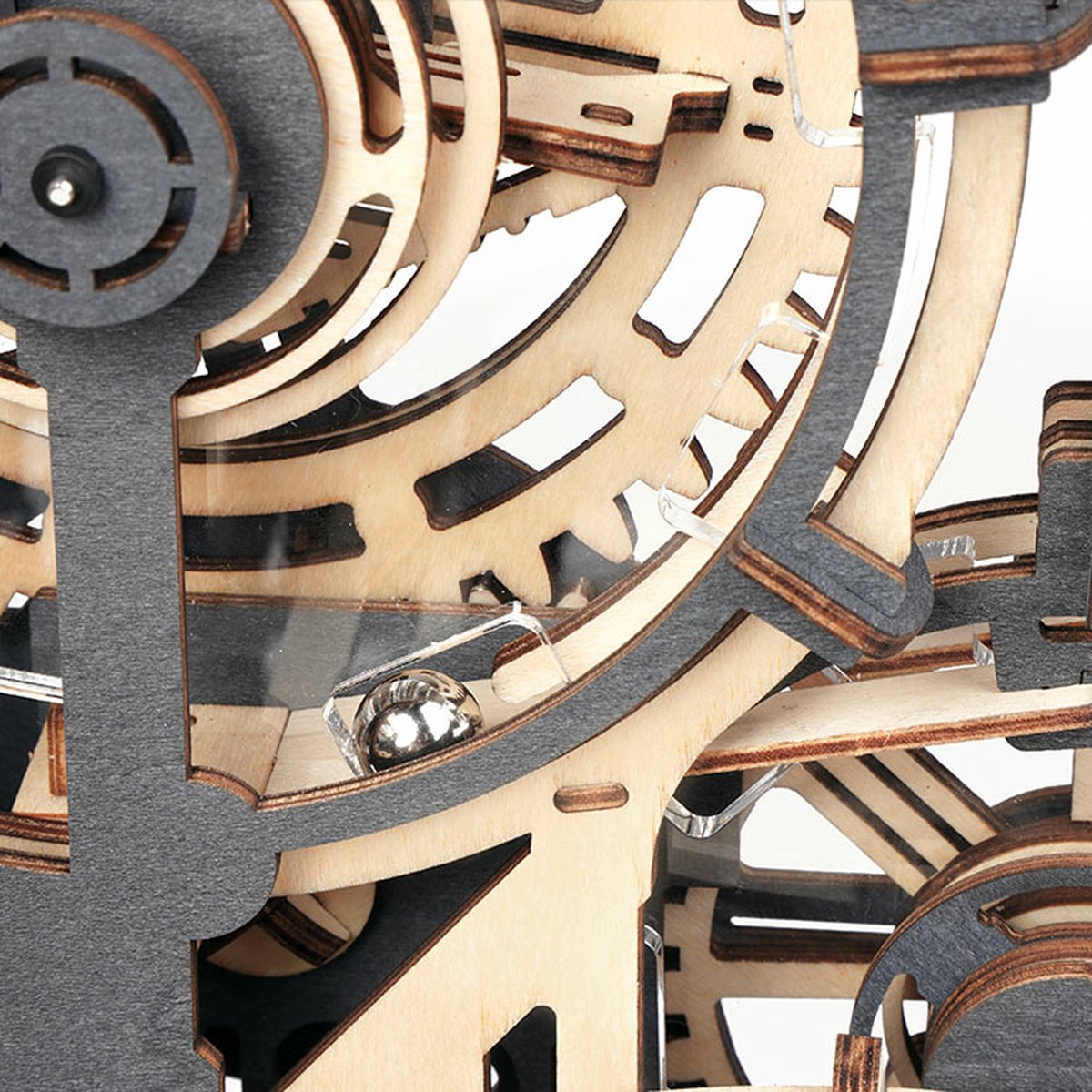 Robotime\u0020Marble\u0020Night\u0020City\u0020Houten\u0020Rad\u0020Knikkerbaan\u0020DIY\u0020Knutselen