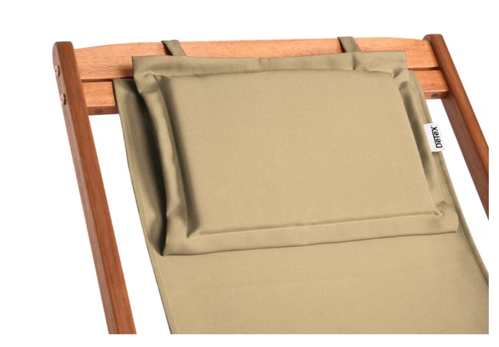 Ligstoel\u0020Cr\u00E8me\u0020Acaciahout\u002094x60x94cm