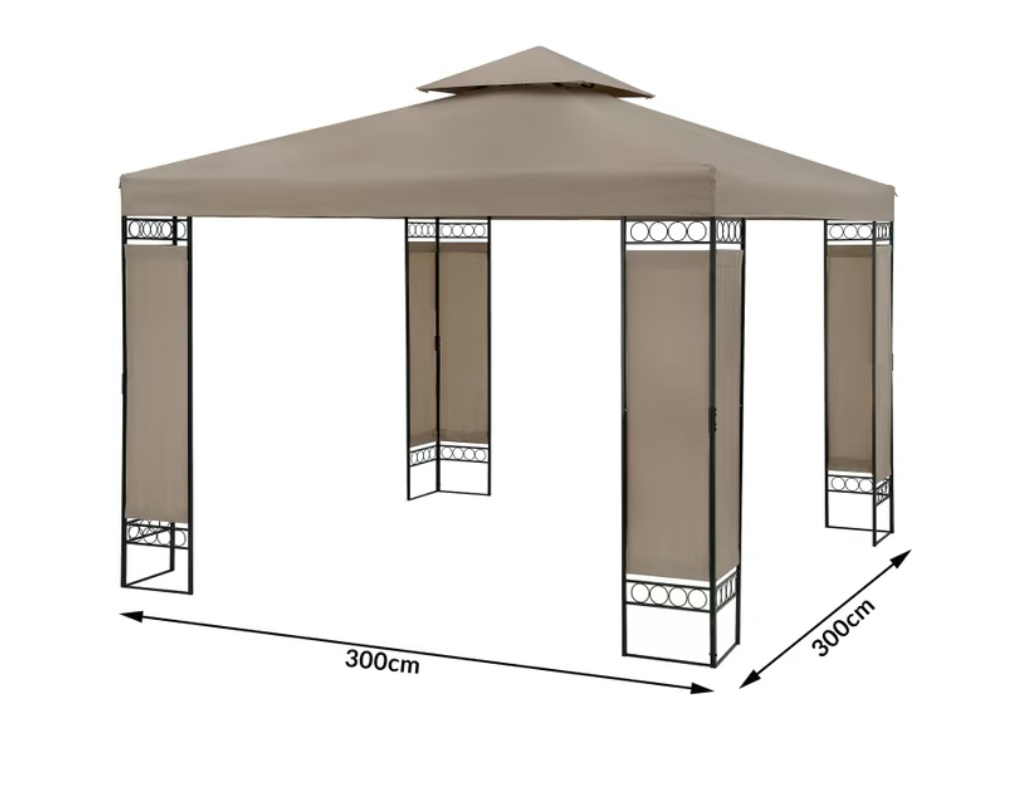 Paviljoen\u0020Lorca\u0020Taupe\u00203x3m\u0020UV\u002Dbescherming\u002050\u002B