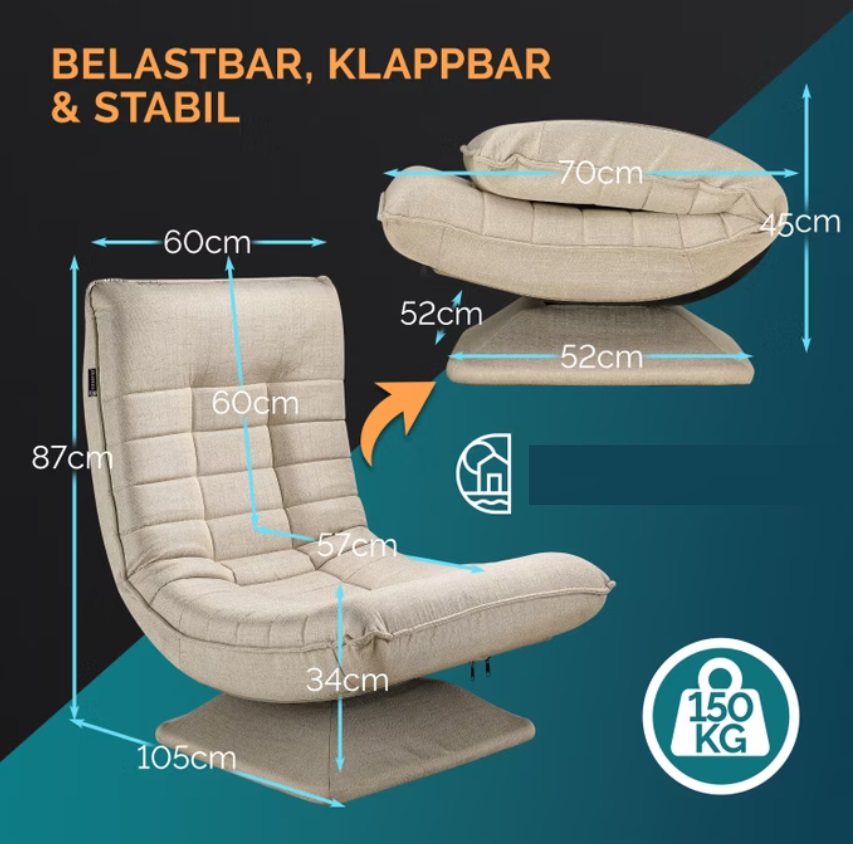 Relax\u0020Lounger\u0020Aberdeen\u0020Stof\u0020Creme