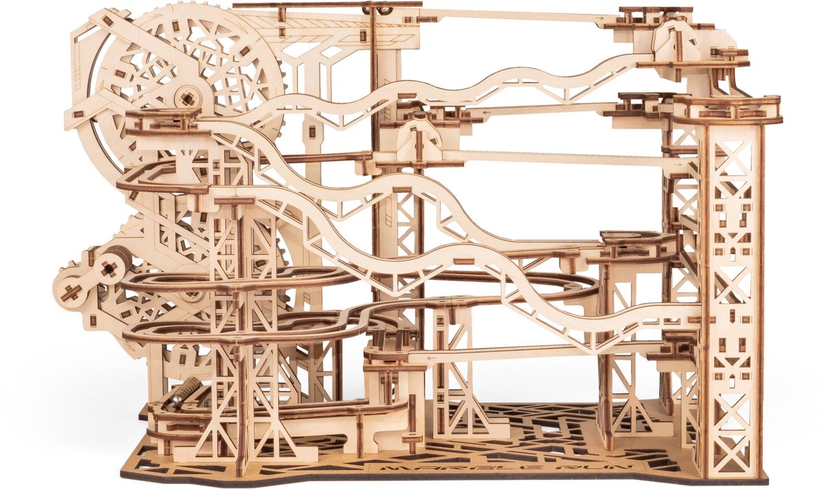 Eco\u0020Wood\u0020Art\u0020Knikkerbaan\u0020Marble\u0020Run\u0020Mechanische\u0020Houten\u00203D\u0020Modelbouw