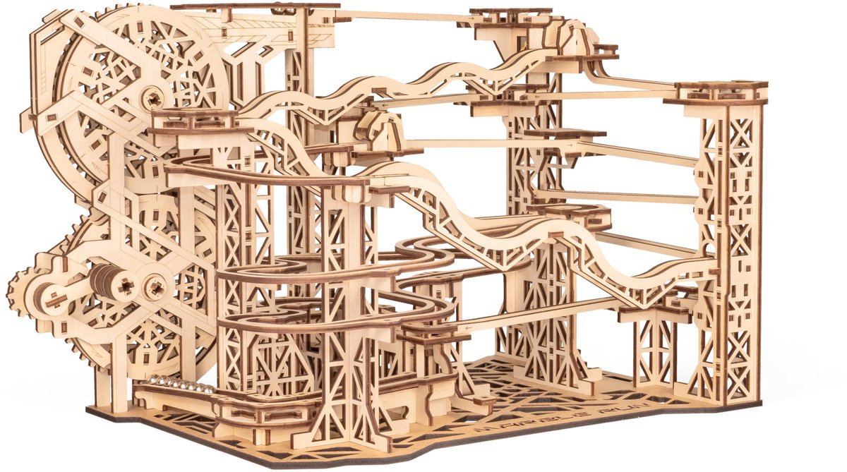 Eco\u0020Wood\u0020Art\u0020Knikkerbaan\u0020Marble\u0020Run\u0020Mechanische\u0020Houten\u00203D\u0020Modelbouw