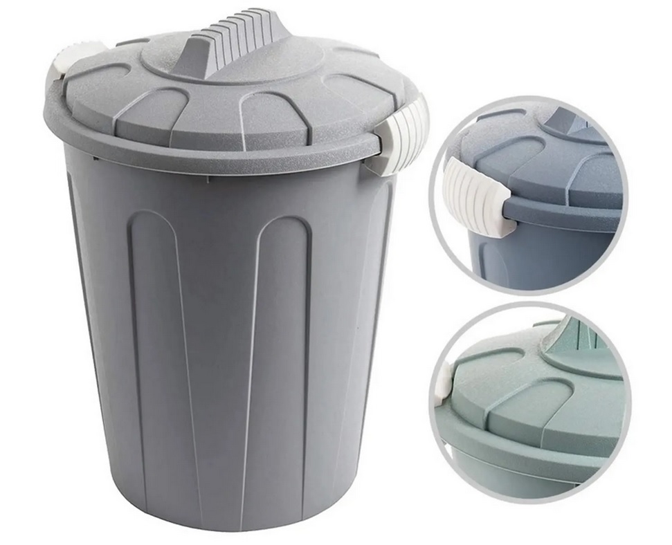 MaxiTon\u0020afvalemmer\u0020afvalbak\u0020met\u0020deksel\u002023\u0020liter\u0020polypropyleen\u0020groen