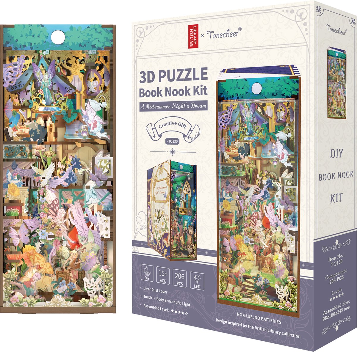 Tone\u002Dcheer\u0020Book\u0020Nook\u0020Midsummer\u0020Night\u0027s\u0020Dream\u0020DIY\u0020Modelbouw\u0020Knutselen