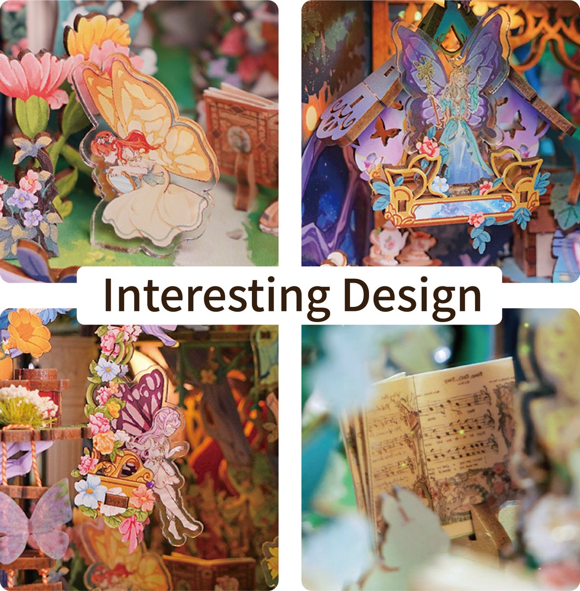 Tone\u002Dcheer\u0020Book\u0020Nook\u0020Midsummer\u0020Night\u0027s\u0020Dream\u0020DIY\u0020Modelbouw\u0020Knutselen